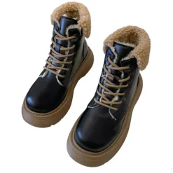 Classics|Boots / Platform Boots*Boogzel Clothing Warm Sheepskin Ankle Boots