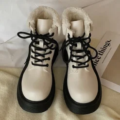 Classics|Boots / Platform Boots*Boogzel Clothing Warm Sheepskin Ankle Boots