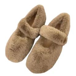 Mad*Boogzel Clothing Warm Sheepskin Ballet Flats