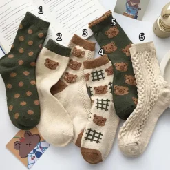 Socks*Boogzel Clothing Warm Vibes Bear Socks