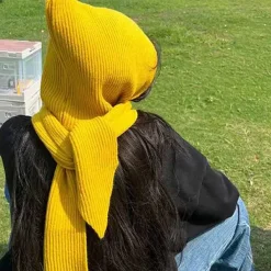 Hats*Boogzel Clothing Warm Vibes Knit Hooded Scarf