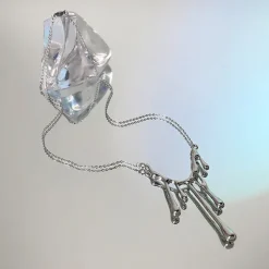 Necklaces & Chokers*Boogzel Clothing Water Drop Aesthetic Necklace Silver