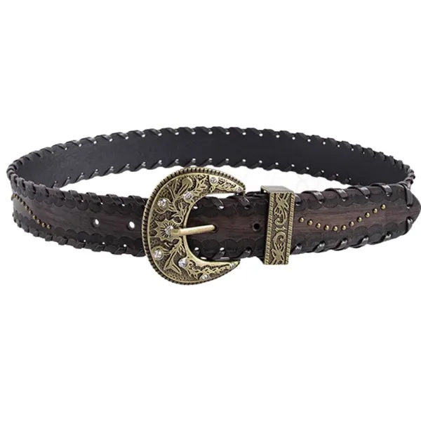 Belts & Chains*Boogzel Clothing Western Aesthetic Buckle Belt Brown