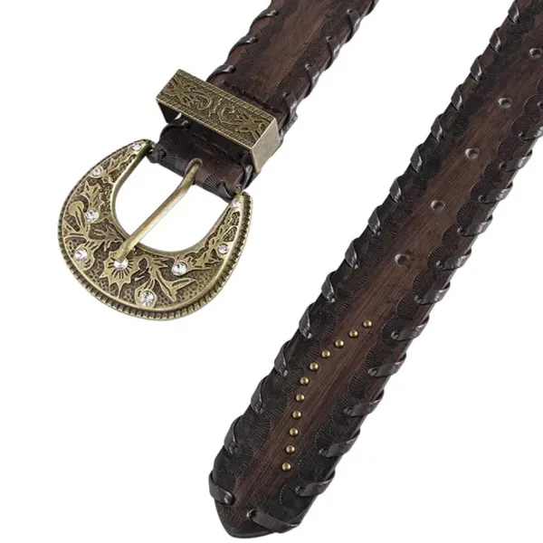 Belts & Chains*Boogzel Clothing Western Aesthetic Buckle Belt Brown