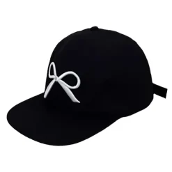 Hats*Boogzel Clothing White Bow Embroidery Cap