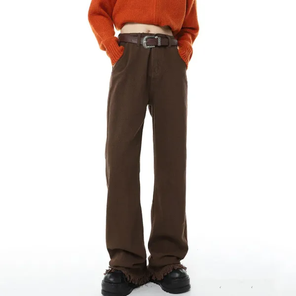 Jeans*Boogzel Clothing Wild West Flare Jeans Brown