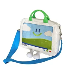 Bags & Purses*Boogzel Clothing Windows XP Aesthetic Embroidery Handbag White/green