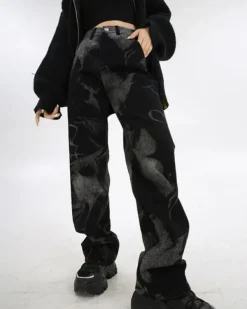 Jeans*Boogzel Clothing Wonder Haze Straight Leg Jeans Black
