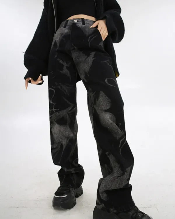 Jeans*Boogzel Clothing Wonder Haze Straight Leg Jeans Black