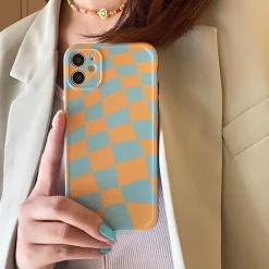 Iphone Cases*Boogzel Clothing Yellow Blue Checker iPhone Case Yellow/blue