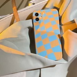 Iphone Cases*Boogzel Clothing Yellow Blue Checker iPhone Case Yellow/blue