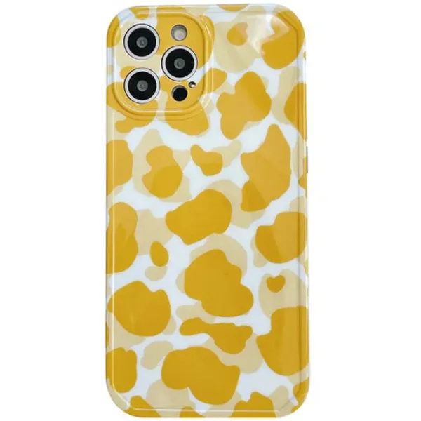 Iphone Cases*Boogzel Clothing Cow Pattern iPhone Case Yellow