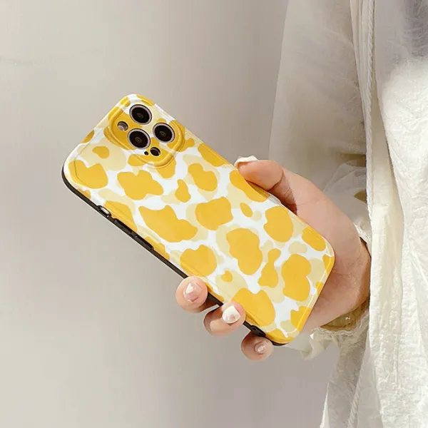 Iphone Cases*Boogzel Clothing Cow Pattern iPhone Case Yellow