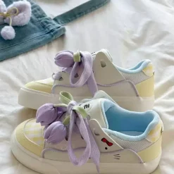 Mad|Aesthetic Sneakers*Boogzel Clothing Tulip Aesthetic Sneakers Yellow