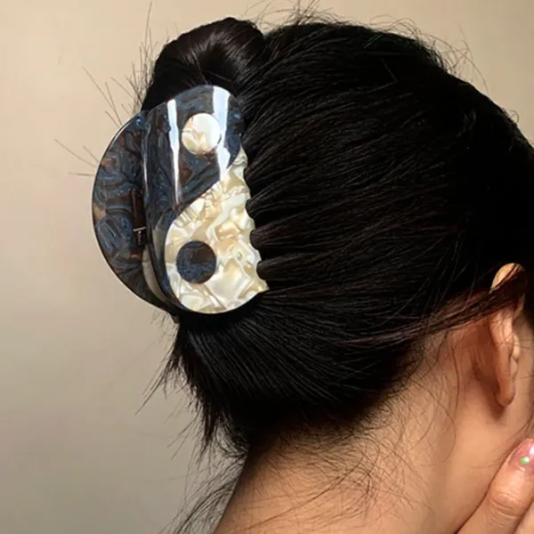 Hair Accessories*Boogzel Clothing Yin Yang Hair Claw Black/white