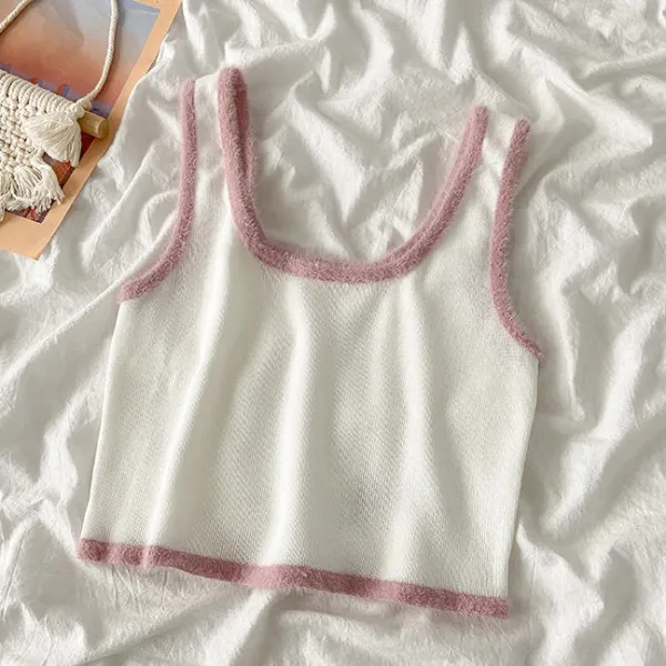 Y2K Tops|Crop Tops*Boogzel Clothing Y2K Aesthetic Baby Fur Top