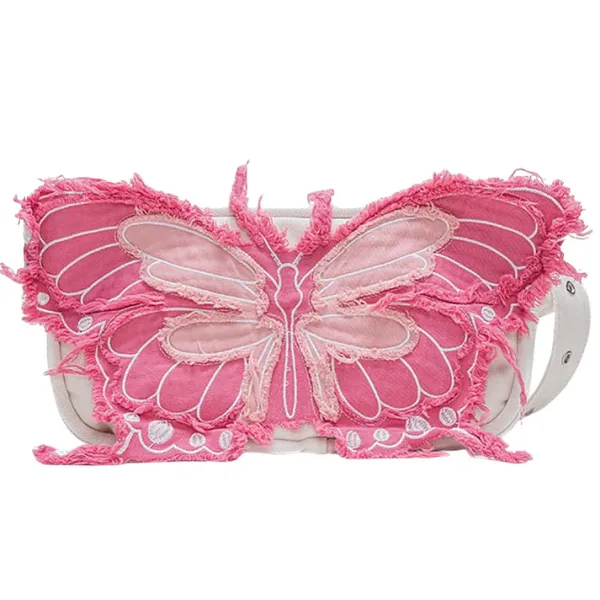 Bags & Purses*Boogzel Clothing Y2K Aesthetic Butterfly Denim Handbag