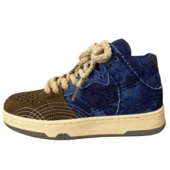Mad|Aesthetic Sneakers*Boogzel Clothing Y2K Aesthetic Denim Sneakers Blue/brown