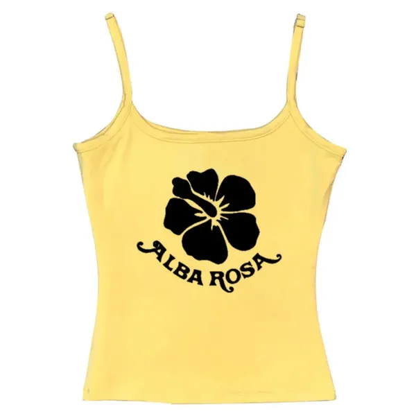 Y2K Tops*Boogzel Clothing Y2K Alba Rosa Aesthetic Tank Top