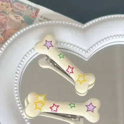 Other|Hair Accessories*Boogzel Clothing Y2K Bone Hair Clip 2pcs Set