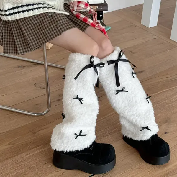 Other|Socks*Boogzel Clothing Y2K Bows Leg Warmers