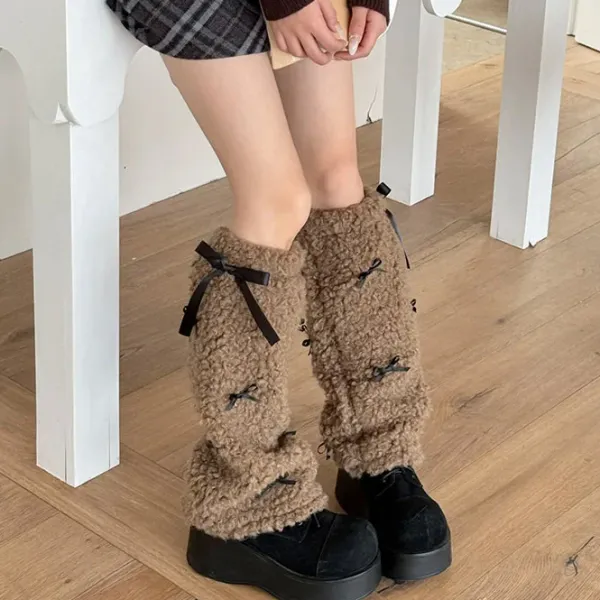 Other|Socks*Boogzel Clothing Y2K Bows Leg Warmers