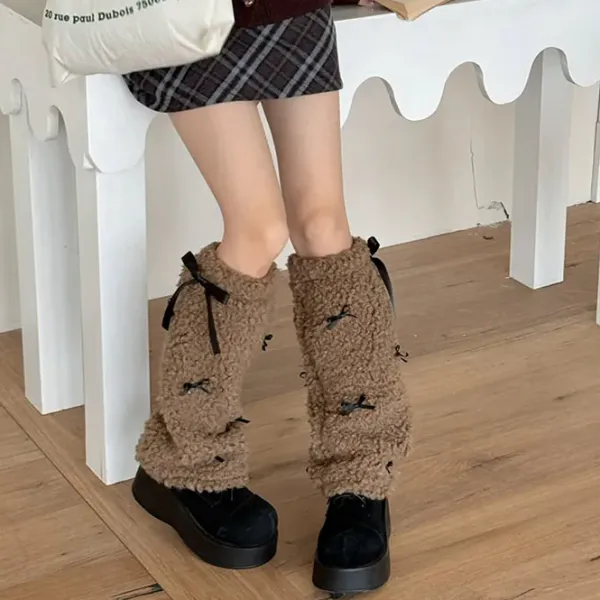 Other|Socks*Boogzel Clothing Y2K Bows Leg Warmers
