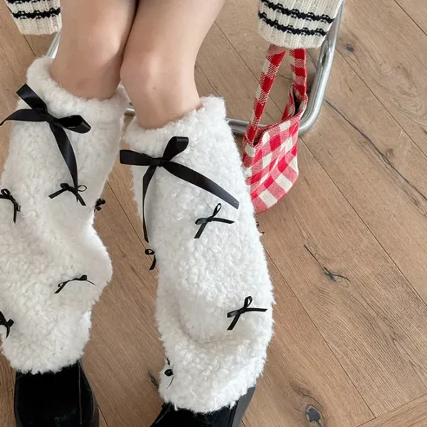 Other|Socks*Boogzel Clothing Y2K Bows Leg Warmers