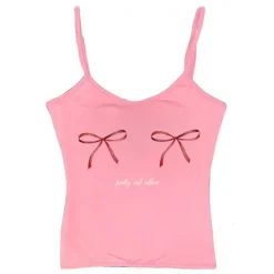 Y2K Tops*Boogzel Clothing Y2K Bows Skinny Tank Top