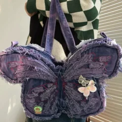 Bags & Purses*Boogzel Clothing Y2K Butterfly Shoulder Bag Purple