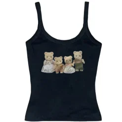 Y2K Tops|Crop Tops*Boogzel Clothing Y2K Cute Bears Tank Top