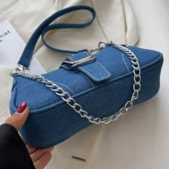Bags & Purses*Boogzel Clothing Y2K Denim Baguette Bag