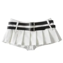 Belts & Chains*Boogzel Clothing Y2K Double-Belt Extreme Micro Skirt