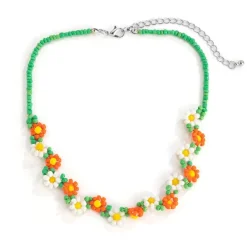 Necklaces & Chokers*Boogzel Clothing Y2K Flower Beaded Choker