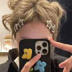 Hair Accessories*Boogzel Clothing Y2K Glitter Star Hair Clips