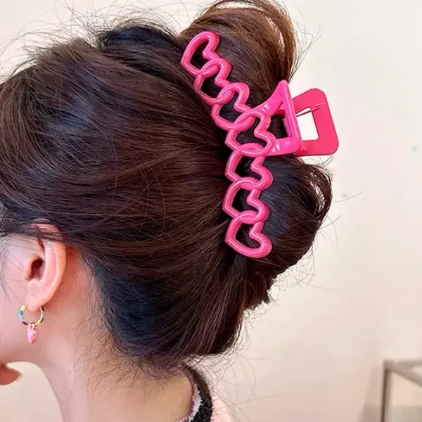 Hair Accessories*Boogzel Clothing Y2K Hearts Hair Claw