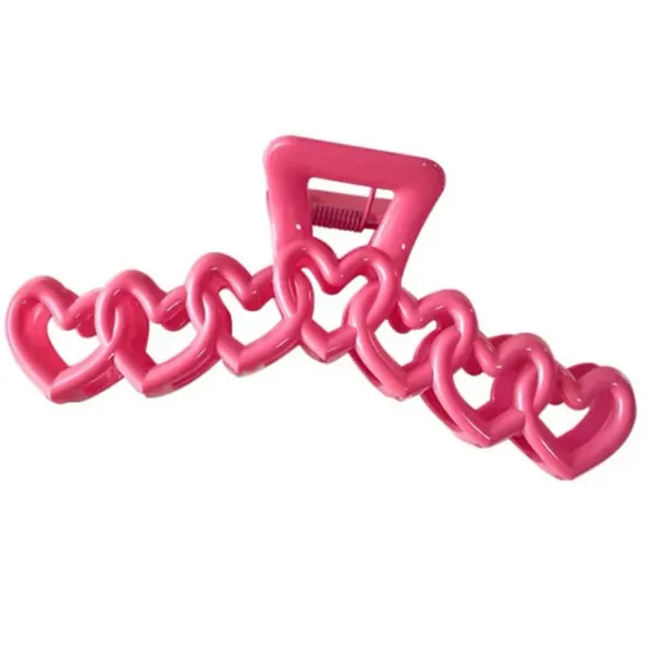 Hair Accessories*Boogzel Clothing Y2K Hearts Hair Claw
