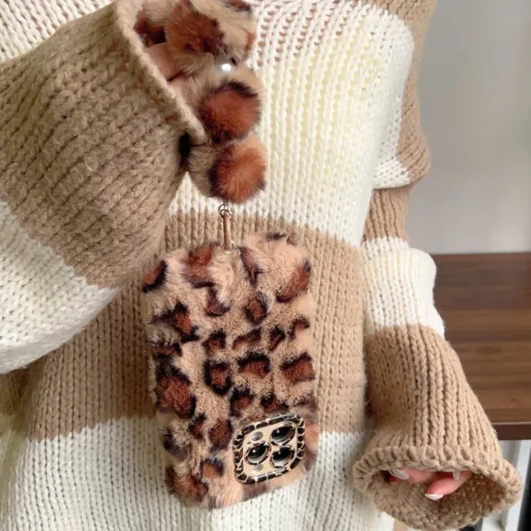 Iphone Cases*Boogzel Clothing Y2K Leopard Fluffy iPhone Case