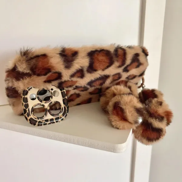 Iphone Cases*Boogzel Clothing Y2K Leopard Fluffy iPhone Case