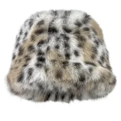 Hats*Boogzel Clothing Y2K Leopard Fuzzy Bucket Hat Beige