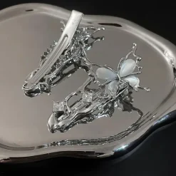 Hair Accessories*Boogzel Clothing Y2K Liquid Metal Butterfly Hair Clips Silver