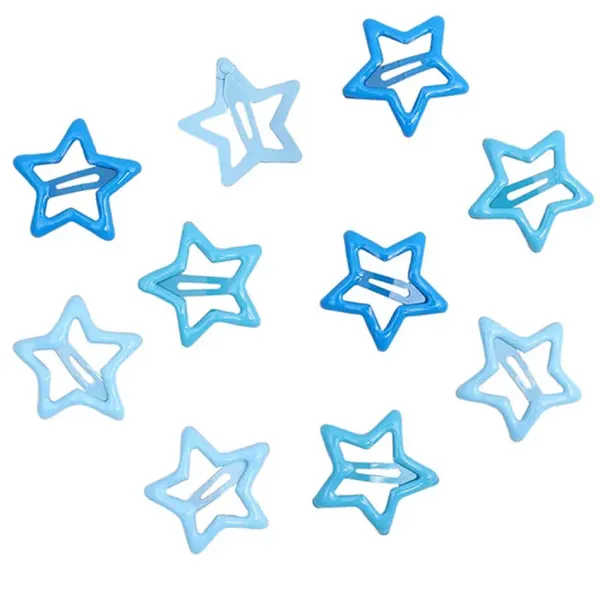 Hair Accessories*Boogzel Clothing Y2K Pastel Star Hair Clips Set