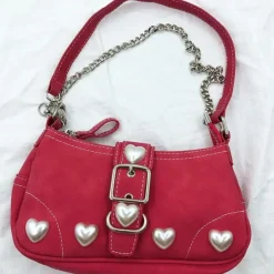 Bags & Purses*Boogzel Clothing Y2K Pearl Heart Bag Pink