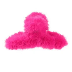 Hair Accessories*Boogzel Clothing Y2K Fuzzy Hair Claw Pink