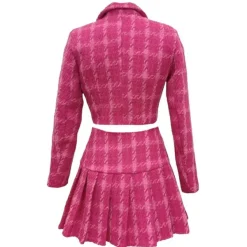 Dresses & Rompers*Boogzel Clothing Y2K Tweed Jacket & Skirt Co-Ord Pink