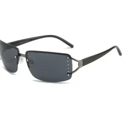 Sunglasses*Boogzel Clothing Y2K Rectangle Rimless Glasses