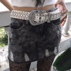 Belts & Chains*Boogzel Clothing Y2K Rhinestone Belt