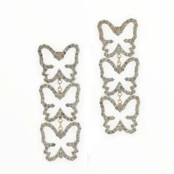 Earrings*Boogzel Clothing Y2K Rhinestone Drop Earrings