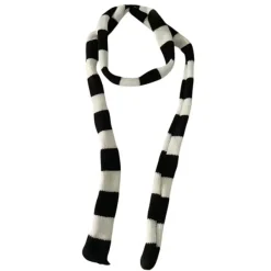 Other*Boogzel Clothing Y2K Skinny Striped Scarf Black/white