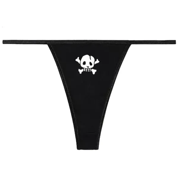 Underwear*Boogzel Clothing Y2K Skull Thong Panty